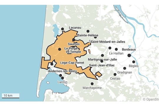carte des incendies de Gironde au 29 juillet 2026