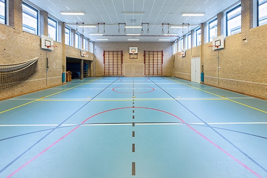 Sol d'un gymnase