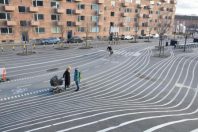 Quartier réaménagé Superkilen Copenhague par Genre et Ville 2016