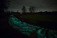 Pologne : une piste cyclable rétro-éclairée