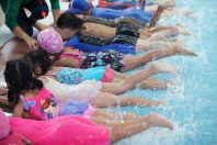 Des bassins mobiles pour pratiquer la natation scolaire