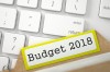 Card Index with Budget 2018. 3D.