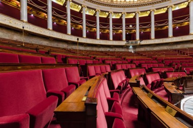 Hemicycle of French national assembly  in Paris, France