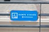 Blue handicap parking or wheelchair parking space sign - vector