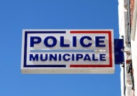 Enseigne d'un poste de Police Municipale
