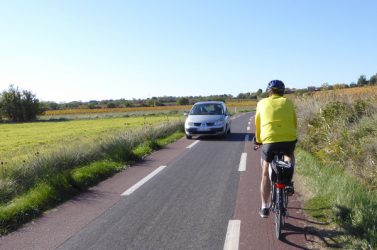 La mise en place d'une CVCB améliore le sentiment de sécurité des cyclistes empruntant ce trajet.