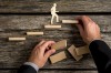 Conceptual image of personal and career promotion