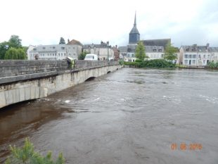 En juin 2016, Nemours,
en Seine-et-Marne, a connu la plus forte crue du Loing de son histoire.