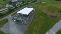 Vue aérienne  de la centrale électrique de Trifyl