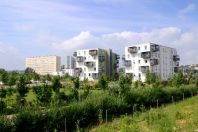 Intégrer des parcs dans les nouveaux aménagements, comme l’écoquartier du Plateau de Haye à Nancy, est essentiel pour limiter l’effet îlot
de chaleur.