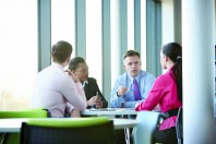 Business colleagues in meeting