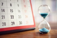 Calendrier sablier retard temps