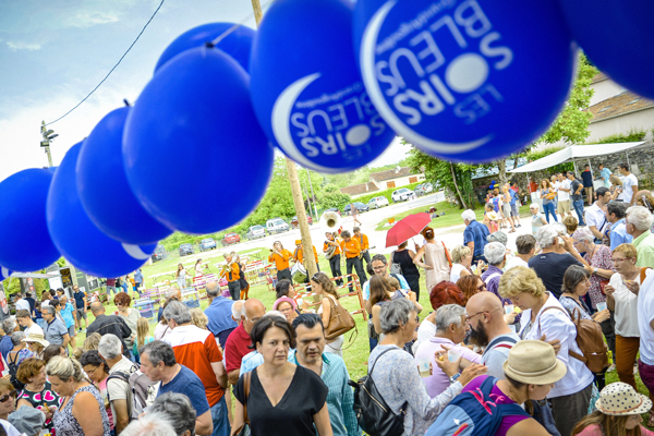 Le festival des Soirs bleus en juin 2018 à Mouthiers-sur-Boeme (Charente) © William Denizet