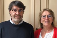 Frédéric Maurin et Cécile Le Vaguerèse-Marie LOW, Nouveaux coprésidents du Syndicat national des scènes publiques - SNSP-55