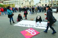 MANIF  EMPLOYES TERRITORIAUX GRAND AUCH