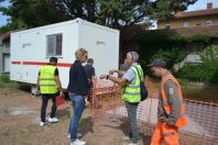Réunion de chantier à Roanne.