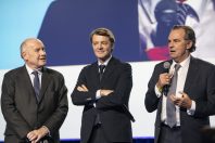 Dominique Bussereau, François Baroin et Renaud Muselier avant la grande pandémie, au congrès des maires 2019.