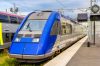 Regional express train at Tours station - France