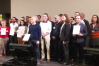 Remise des certificats avec les gestionnaires des sites labellisés en 2019.