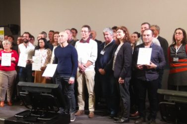 Remise des certificats avec les gestionnaires des sites labellisés en 2019.