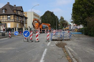 Route travaux
