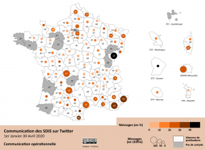 Bilan de la communication opérationnelle des Sdis du 1er semstre 2020. Cliquez sur l’image pour l’agrandir.