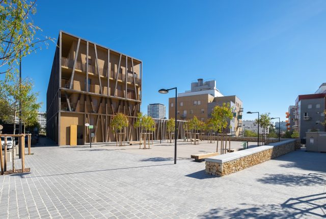 Place Serge Reggiani , quartier des poètes, Pierrefitte-sur-Seine