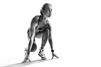 Femme athlète sport
