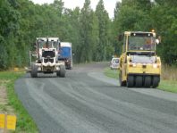 Expérimentation RD 746 Luçon – Triaize réutilisation des matériaux en place avec introduction d’un liant végétal © Frédéric Ville