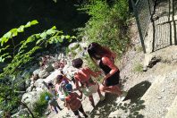 Séjour éducatif avec les familles dans le Jura.