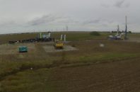 Le site de production d'hydrogène Lhyfe en Vendée en cours de construction.