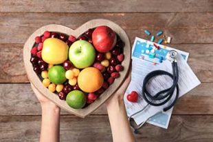 santé fruit stéthoscope