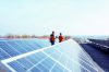 Engineers on a solar power plant