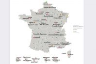 Carte délégations régionales CNFPT au 1er janvier 2021