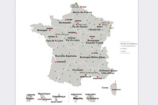 Carte délégations régionales CNFPT au 1er janvier 2021