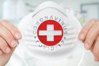 Masque Suisse - Coronavirus COVID-19 concept