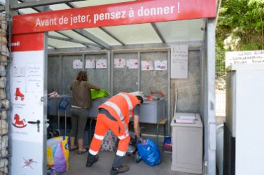 Lyon 9e - déchetterie en période de déconfinement Covid-19