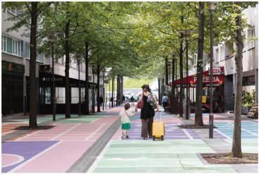 Embellir Paris : Oeuvre "Active Bercy", rue Henri Desgrange, 75012