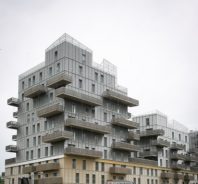 Ilot Bois. Batiment en bois le plus haut de France. R + 11