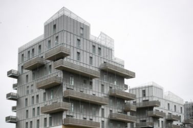 Ilot Bois. Batiment en bois le plus haut de France. R + 11