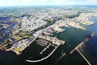 Vue arienne de Brest