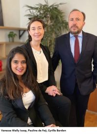 BARDON & DE FAY AVOCATS ASSOCIES Vanessa Wakky Issop Pauline de Faÿ Cyrille Bardon photo + légende