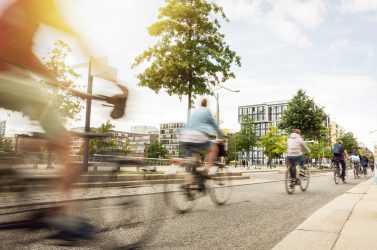 Groupe de cyclistes