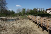 La restauration de la zone humide de Trévoux, dans l'Ain, est une des actions portées par le contrat de rivière de la Saône.