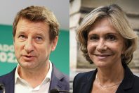 ©Sebastien Muylaert/MAXPPP - Yannick Jadot canddidat EELV a la presidentielle 2022 lors d'une conference de presse ayant pour theme le travail et le mieux vivre dans un monde de transition, au QG de campagne. Paris, 17.12.2021 (MaxPPP TagID: maxnewsworldfive614406.jpg) [Photo via MaxPPP]