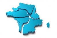 broken map of France on white background