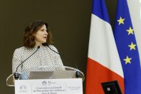 Roxana MARACINEANU à la 3e Convention nationale de prévention des violences dans le sport, à l’Assemblée Nationale.