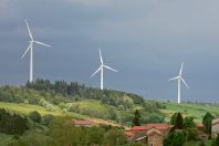 FRANCE - FERME EOLIENNE D ALLY - GAZ