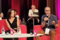 Florence Dabin, présidente du Maine-et-Loire, et Michel Ménard, président de Loire-Atlantique lors des Assises de la protection de l'enfance 2022
