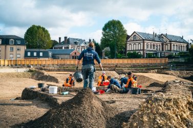 Chantier de fouilles preventives, Zac de Saint-Louis à Evreux